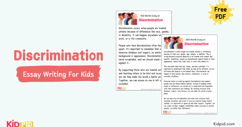 Discrimination : Essay, 10 Pointers & Questions