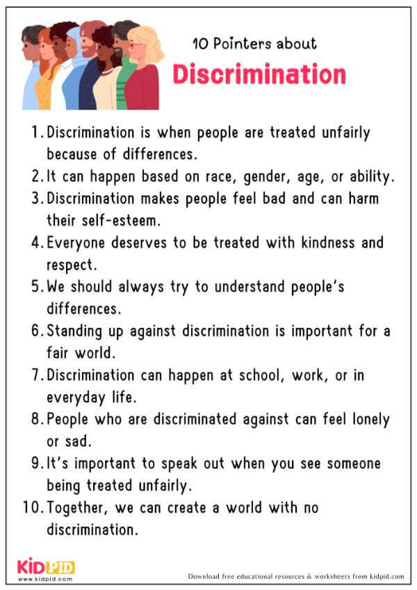 10 Pointers About Discrimination