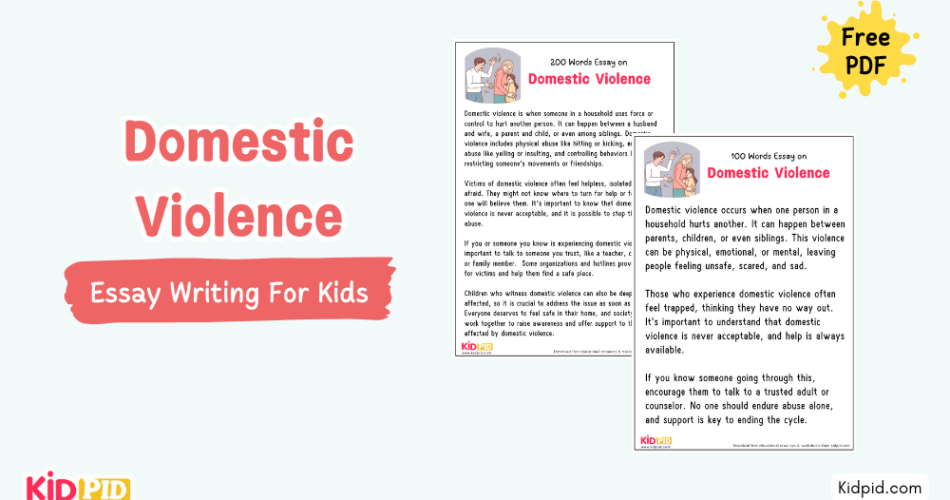 Domestic Violence : Essay, 10 Pointers & Questions