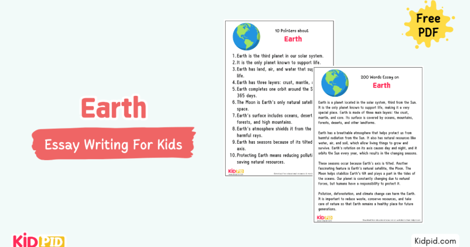 Earth : Essay, 10 Pointers & Questions