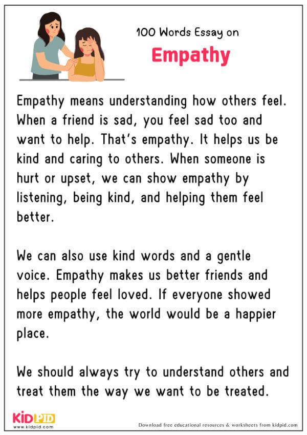Essay On Empathy in 100 Words