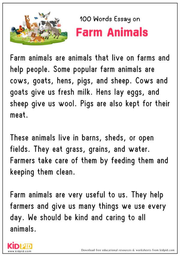 Essay On Animal Farm in 100 Words