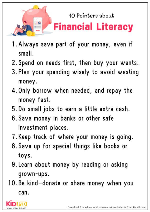 10 Pointers about Financial Literacy