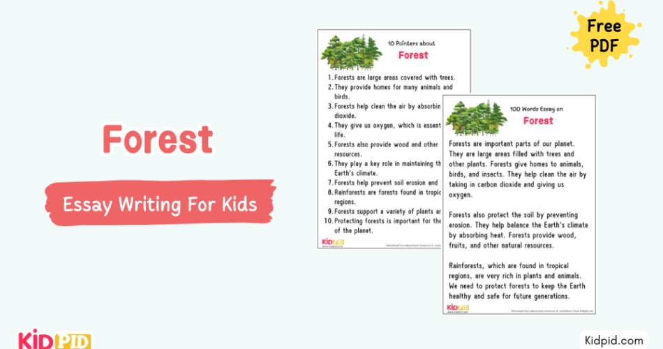 Forest : Essay, 10 Pointers & Questions