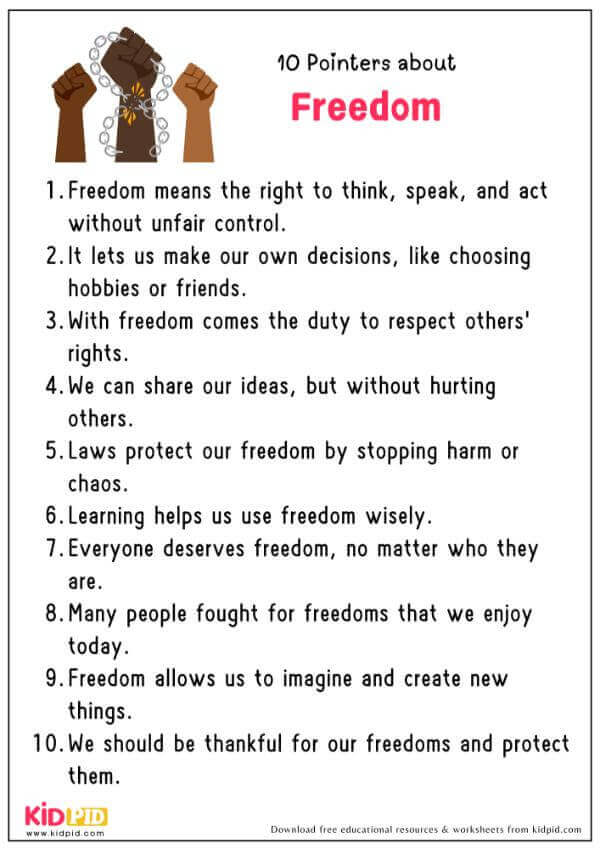 10 Pointers About Freedom 