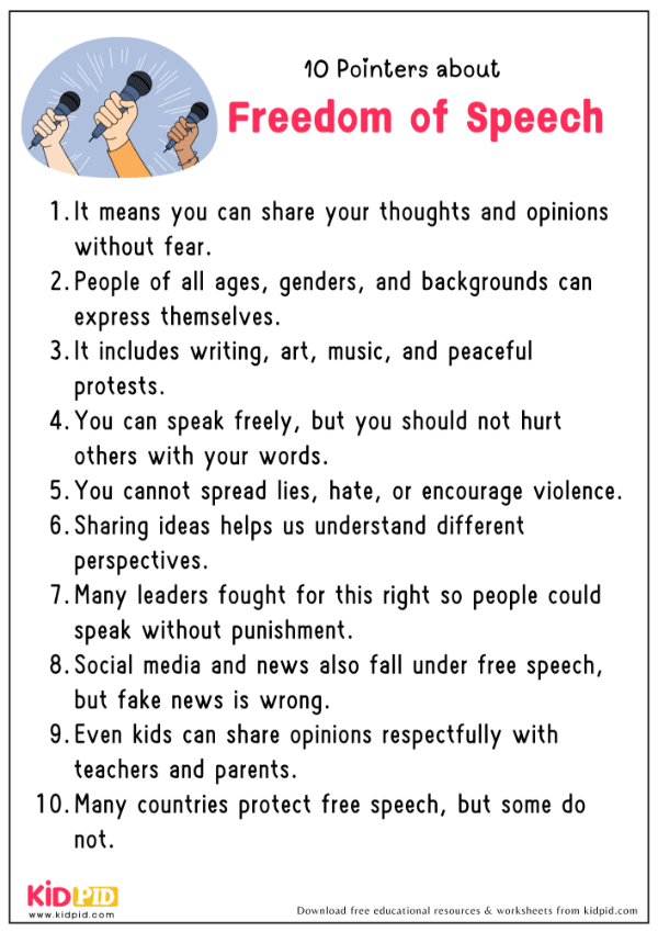 10 Pointers About Freedom of Speech