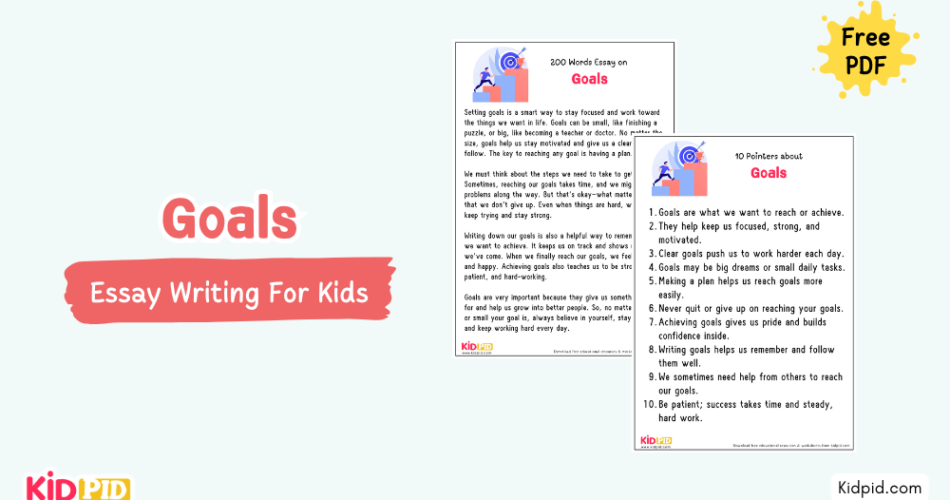 Goals: Essay, 10 Pointers & Questions