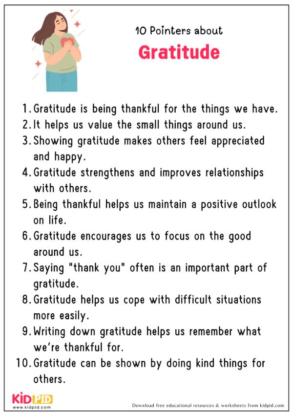 10 Pointers About Gratitude 