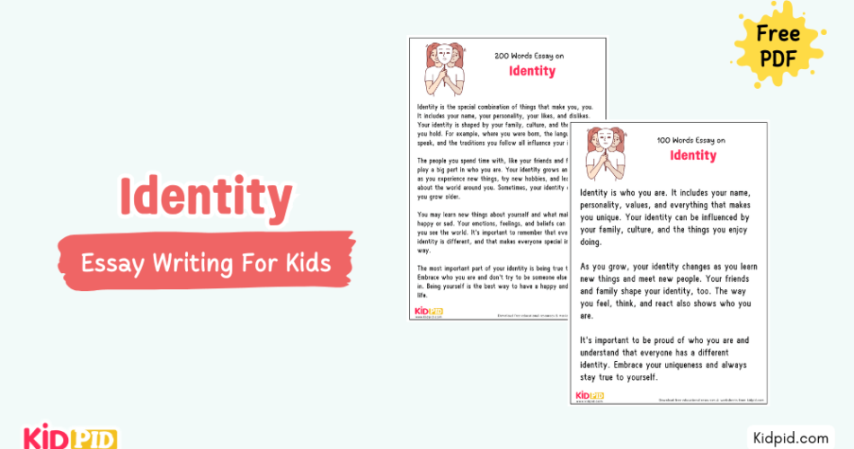 Identity : Essay, 10 Pointers & Questions