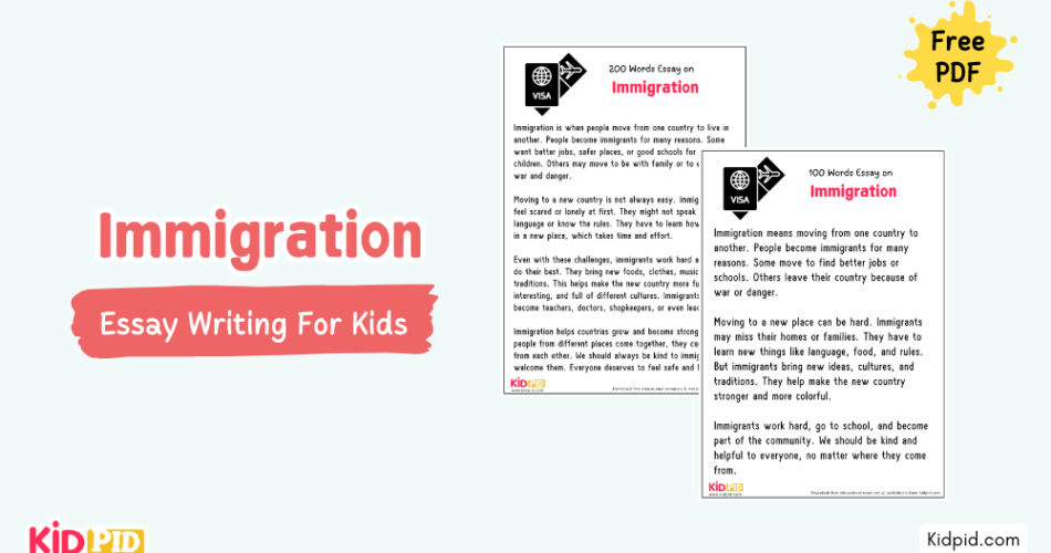 Immigration : Essay, 10 Pointers & Questions
