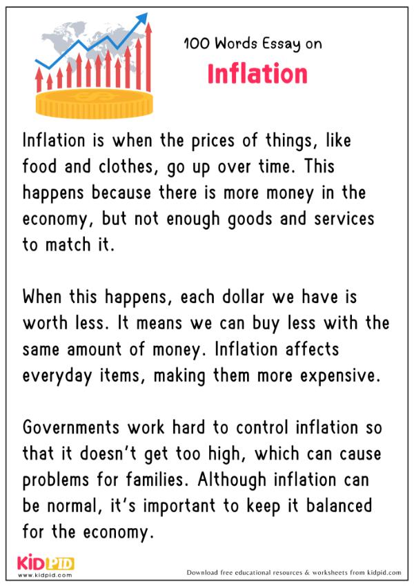 Essay On Inflation in 100 Words