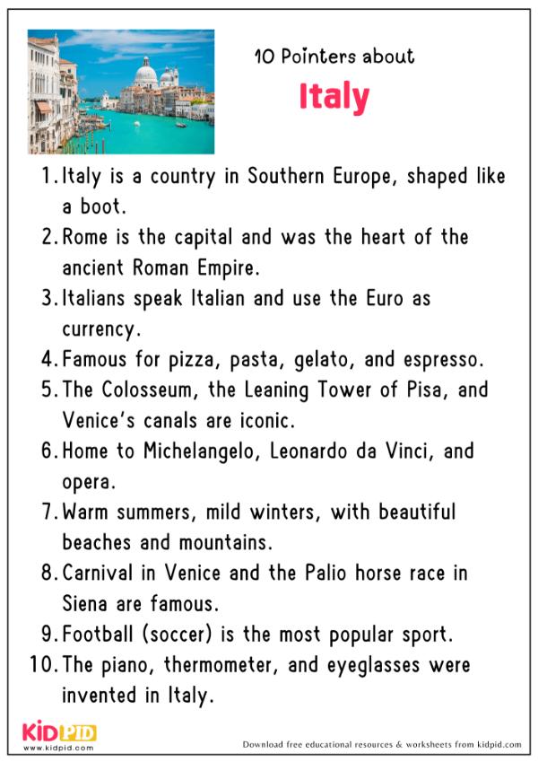 10 Pointers About Italy