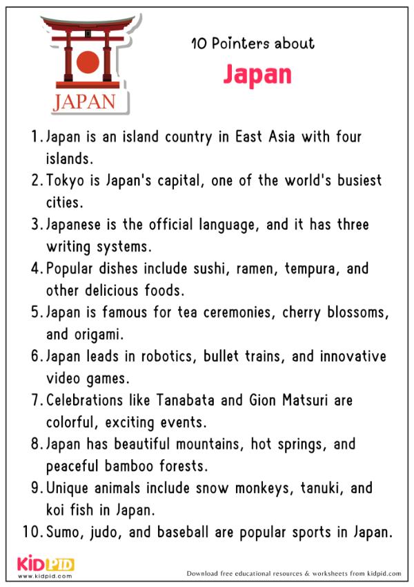 10 Pointers About Japan