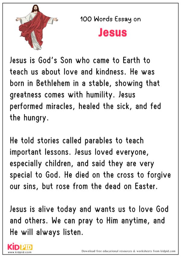 Essay On Jesus in 100 Words