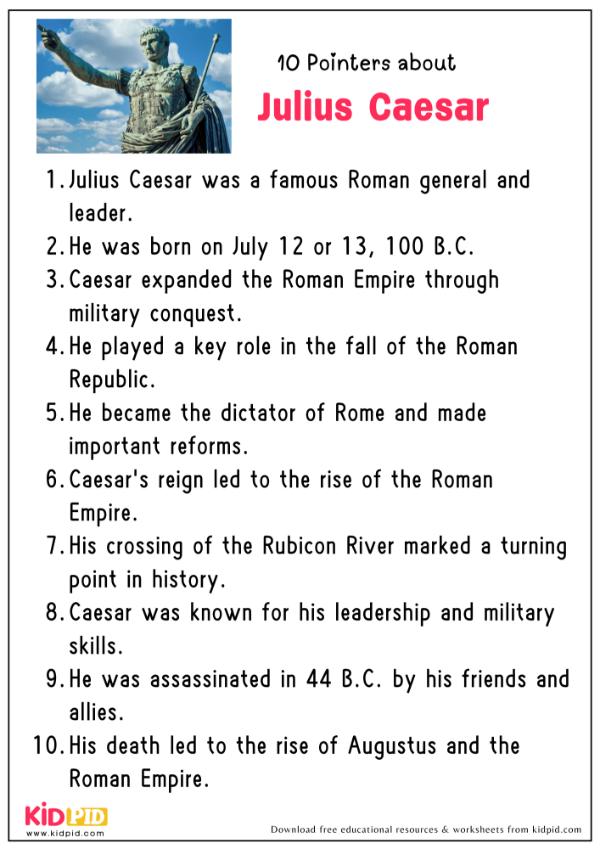 10 Pointers About Julius Caesar