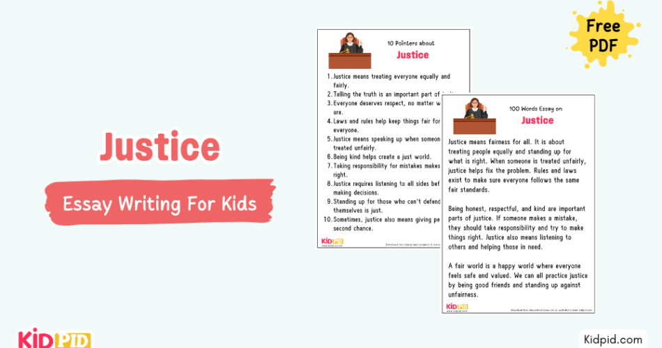 Justice: Essay,10 Pointers & Questions
