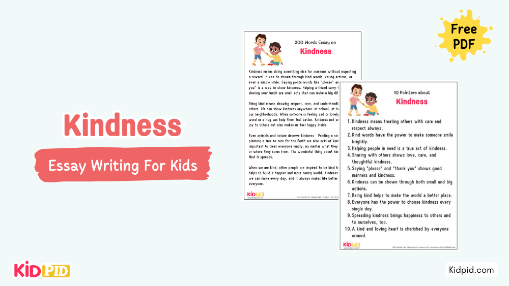 Kindness : Essay, 10 Pointers and Questions - Kidpid