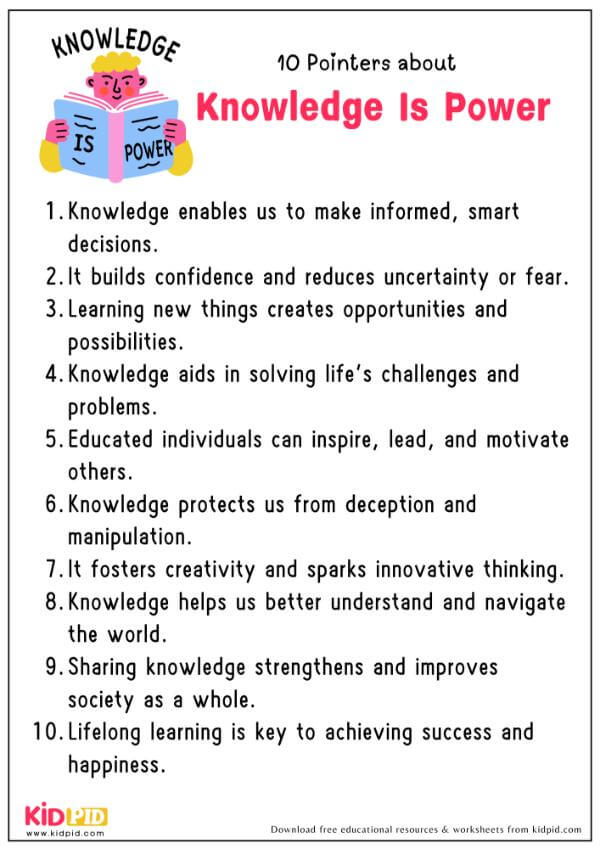 10 Pointers About Knowledge Is Power