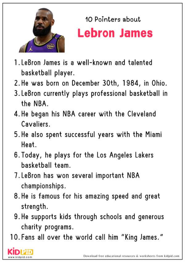 10 Pointers About LeBron James