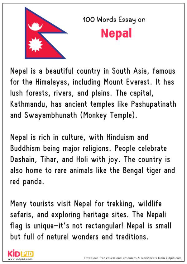 Essay On Nepal in 100 Words