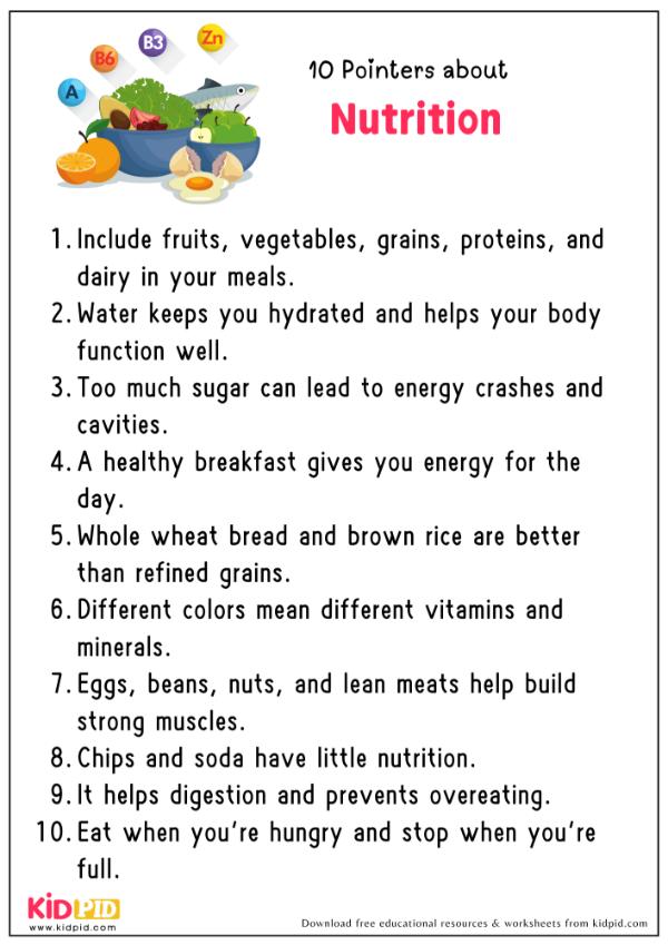 10 Pointers About Nutrition