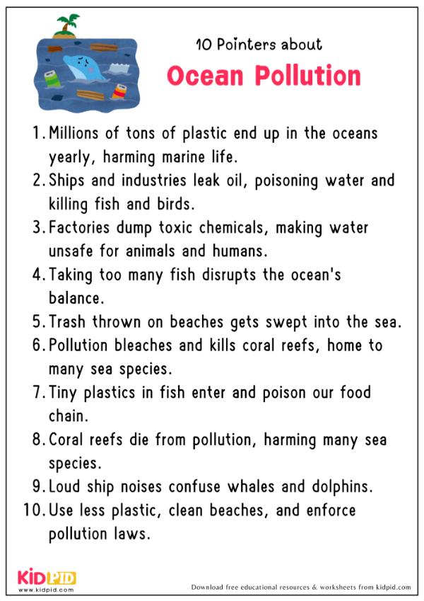 10 Pointers About Ocean Pollution