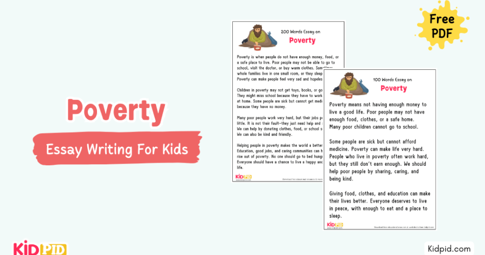 Poverty : Essay, 10 Pointers & Questions