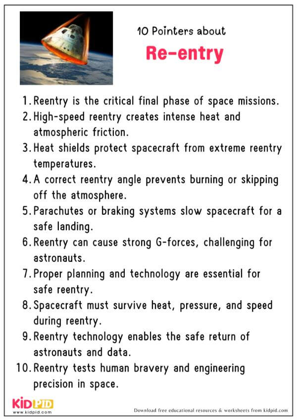 10 Pointers About Re-entry