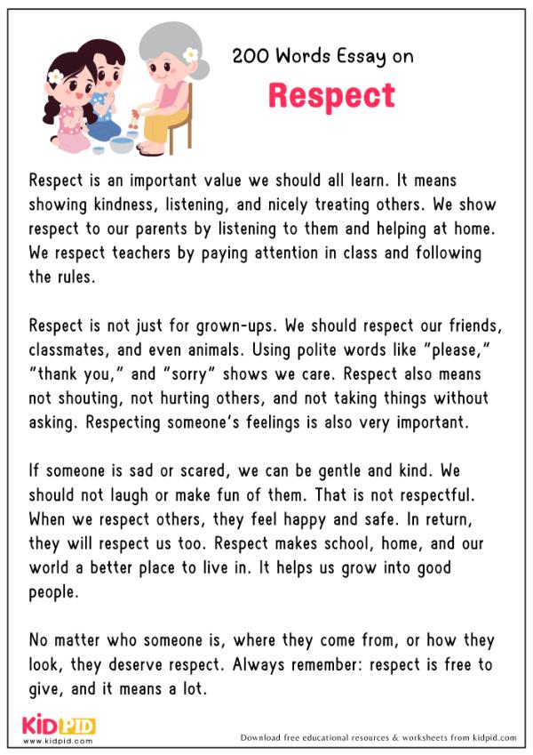 Essay On Respect in 200 Words