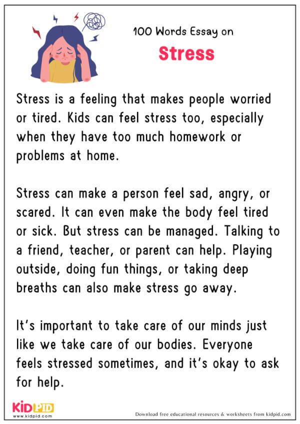 Essay On Stress in 100 Words