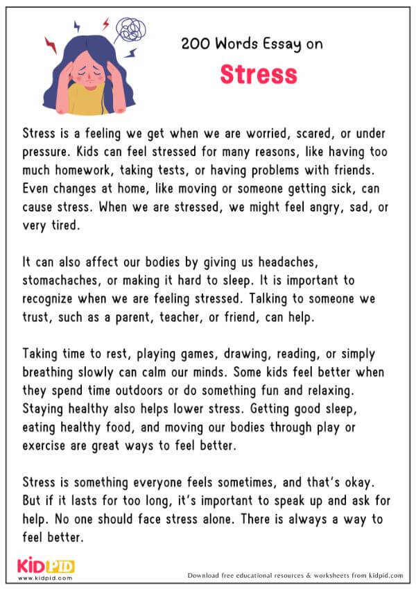 Essay On Stress in 200 Words