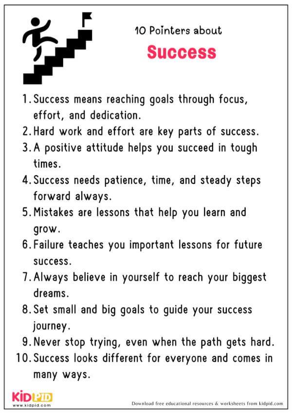 10 Pointers About Success 