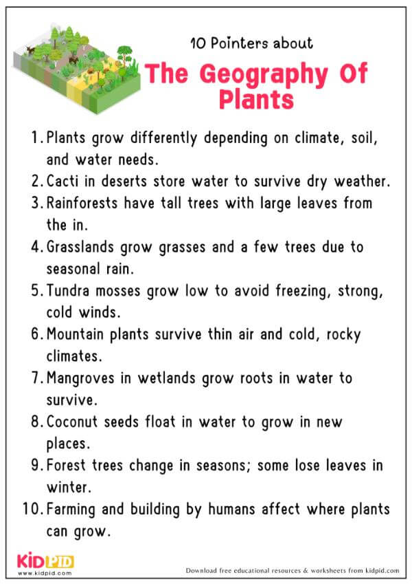 10 Pointers About The Geography Of Plants