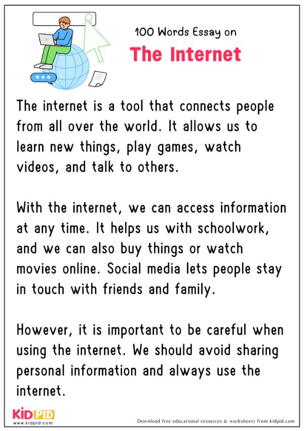 Essay On The Internet  in 100 Words