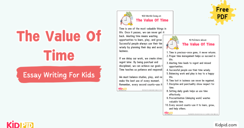 The Value Of Time: Essay, 10 Pointers & Questions