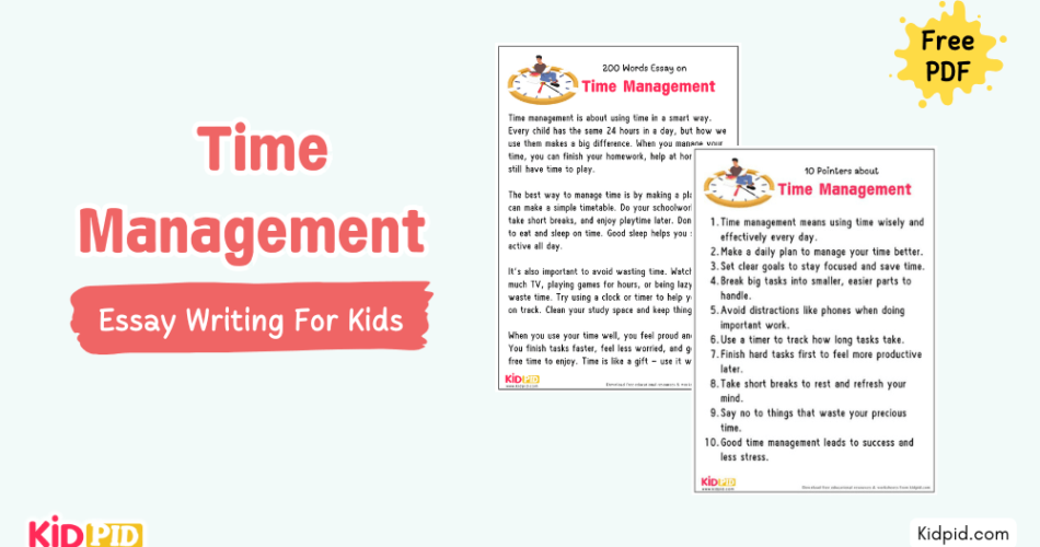 Time Management : Essay, 10 Pointers & Questions