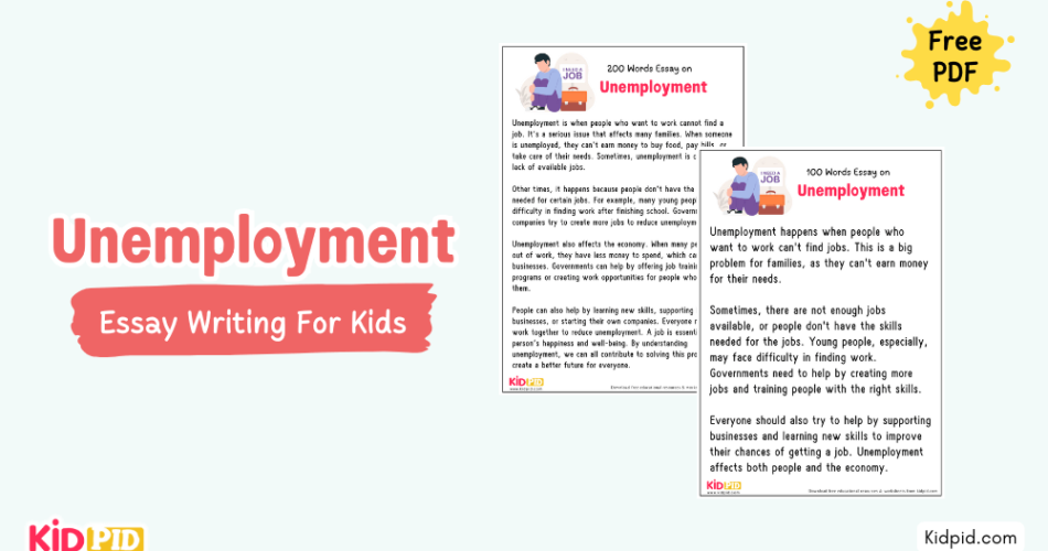 Unemployment: Essay, 10 Pointers & Questions