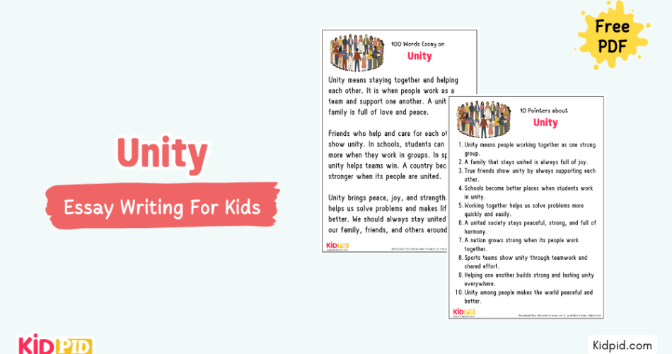 Unity: Essay, 10 pointers & Questions