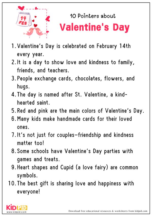 10 Pointers About Valentine’s Day
