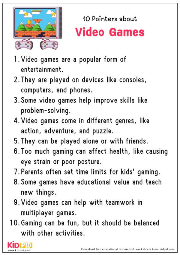 10 Pointers About Video Games