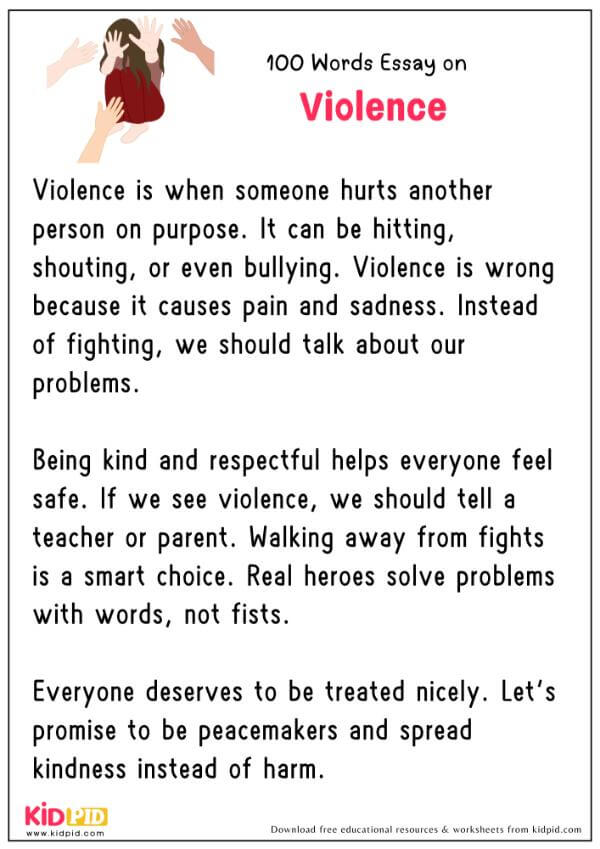 Essay On Violence in 100 Words