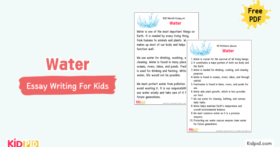 Water: Essay, 10 Pointers & Questions