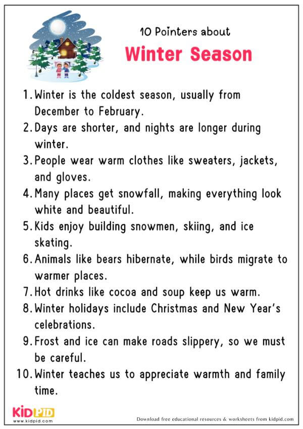 10 Pointers About The Winter Season