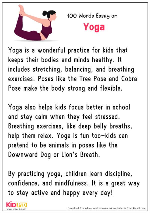 Essay On Yoga in 100 Words