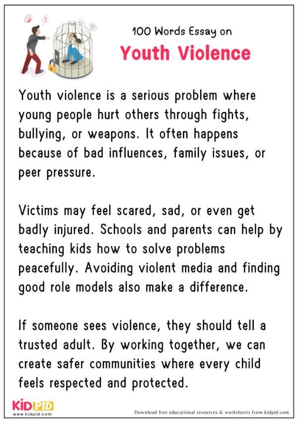 Essay On Youth Violence in 100 Words