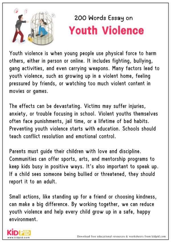 Essay On Youth Violence in 200 Words
