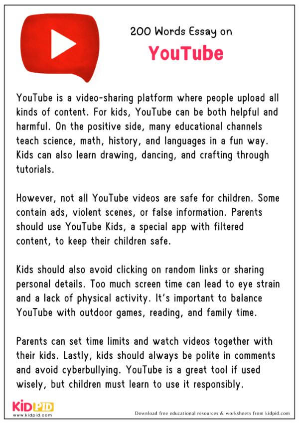 Essay On YouTube in 200 Words