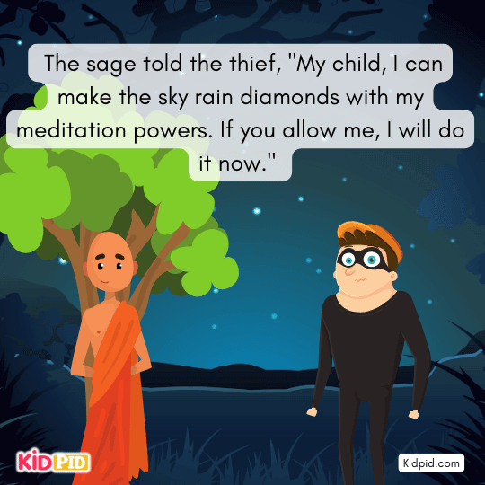 The sage said, “I can make sky rain diamonds.- Interesting Story.