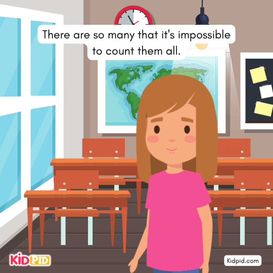 They are countless; it’s impossible to count every single one- Stars story for kids