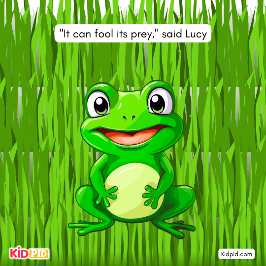 "It can fool its prey," said Lucy - book story 